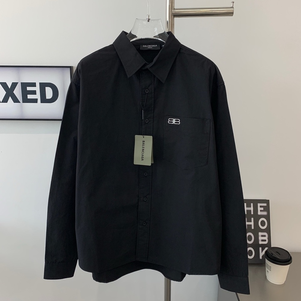 Balenciaga Batman Heavy Embroidery Long-Sleeve Shirt Size L